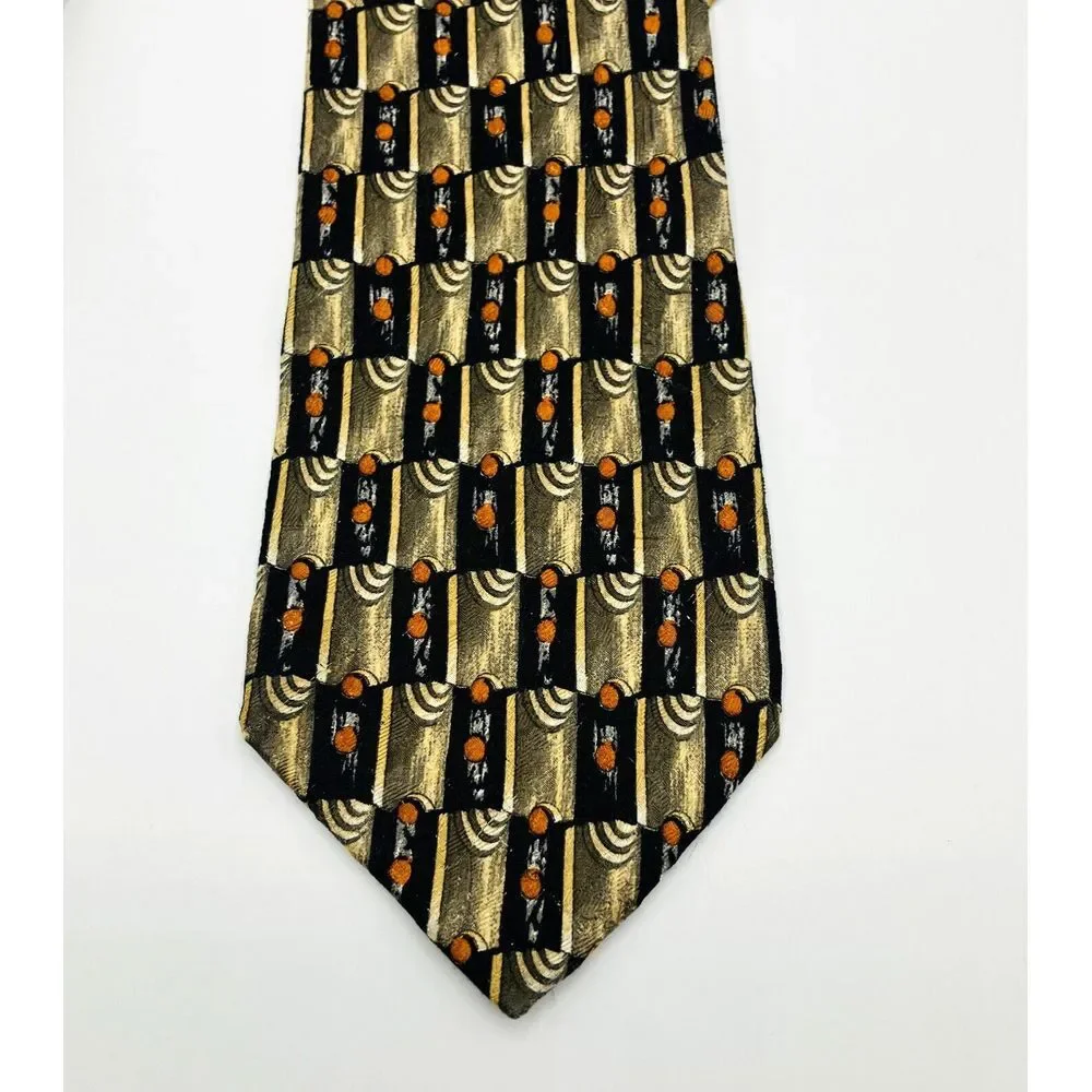 ERMENEGILDO ZEGNA Disegno Esclusivo Multi Color Silk‎ Tie Made In Italy
